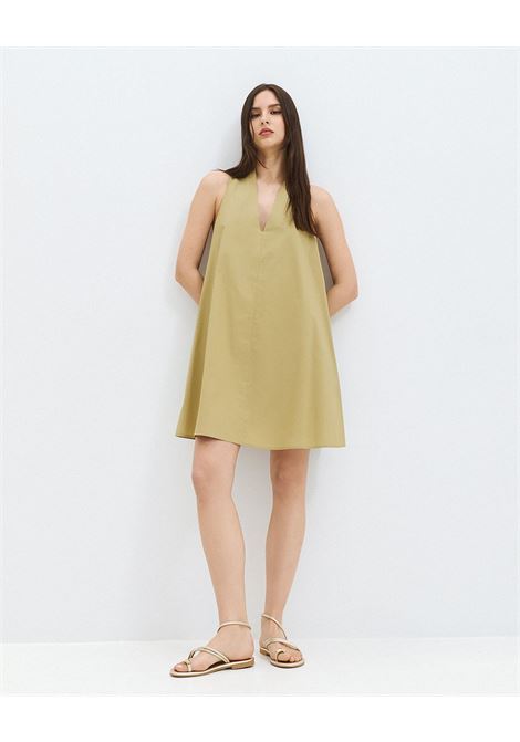 Mini poplin A-line vestito ACCESS fashion | 63-3039-187OLIVE